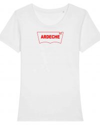 T-shirt Coton bio Ardèche Femme Poche