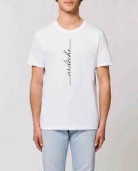 Ardèche T-shirt Homme Coton Bio Texte Vertical