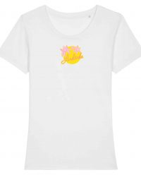 Ardèche T-shirt Femme Fleurs Roses
