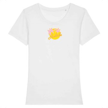 Ardèche T-shirt Femme Fleurs Roses