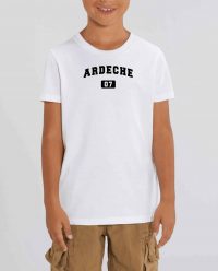 Ardèche T-shirt Enfant Ardèche Sport Classic Noir