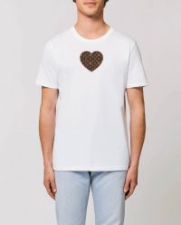 Ardeche T-shirt Unisex Coeur Marron