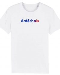 Ardeche T-shirt Unisex Texte Ardechoois Bleu