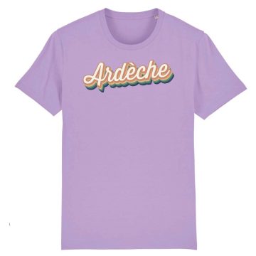 T-shirt Ardèche Bio Femme Vintage Multicouche