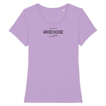 Ardèche T-shirt Femme Coeur Fidèle Noir