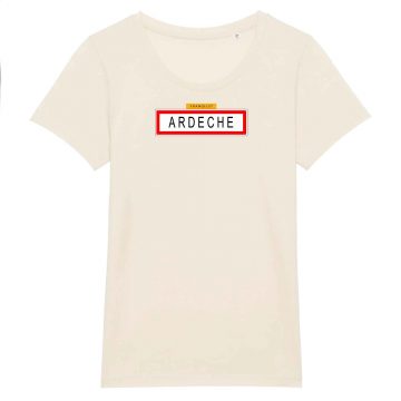 Ardèche T-shirt Femme Panneau Ardèche