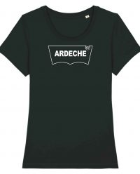T-shirt Bio Femme Ardèche Lv's Blanc