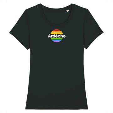 Ardèche T-shirt Femme Sunset Rainbow