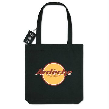 Ardeche Tote Bag Noir Ardeche Cafe